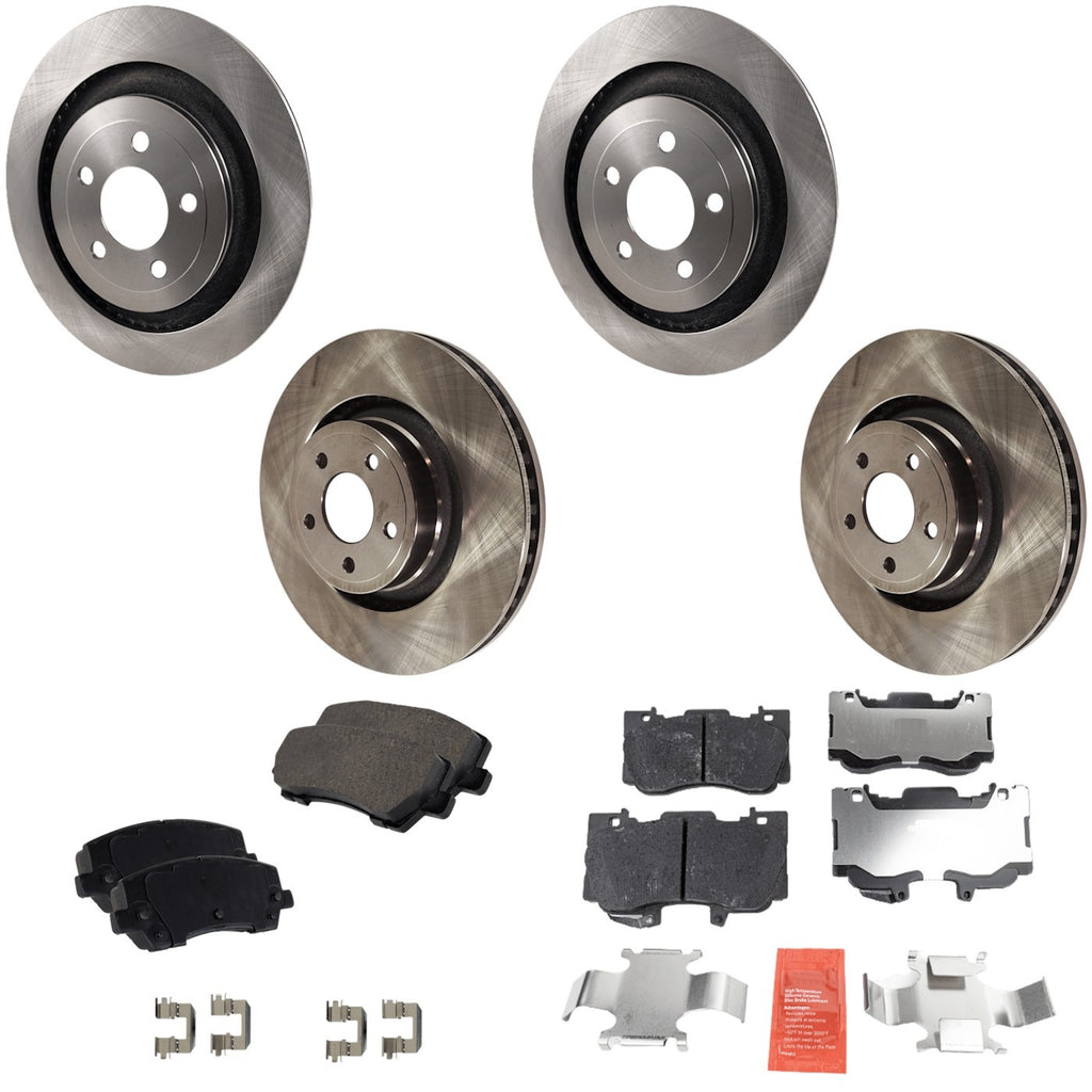Brake Disc Rotors and Pads Kit for Ford Mustang (2015–2020)
