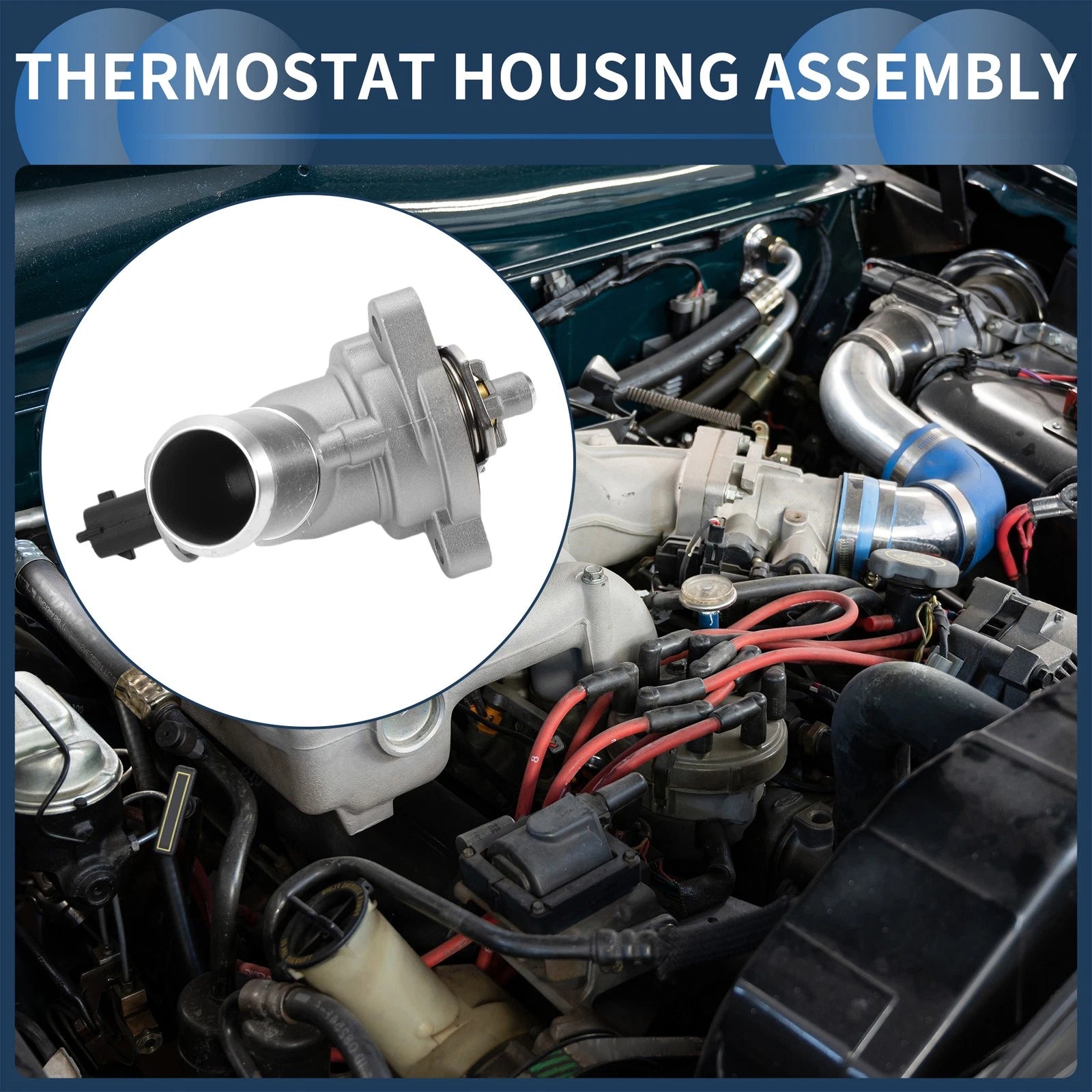 Engine Coolant Thermostat Housing Assembly for Chevy Spark (2013–2015)