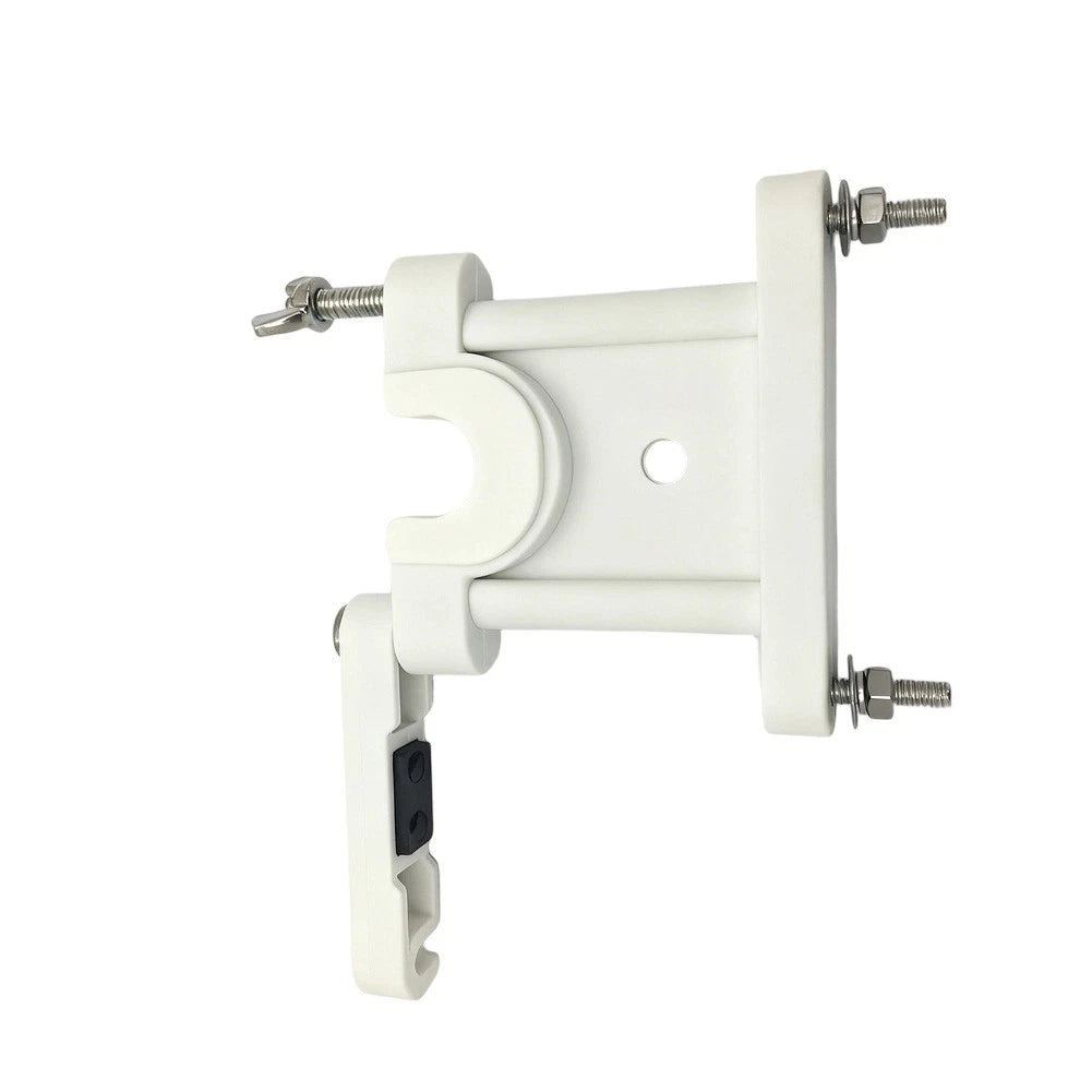Antenna Base Marine Bracket for VHF Communication Masts (White)