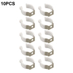 10PCS U Clips for LED Tube Light Mounting Bracket (Stainless Steel, PVC)