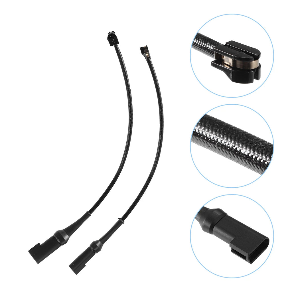 2X Front Brake Pad Sensor for Ford Transit  - Plastic Rubber Black