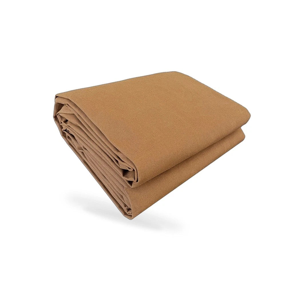 Heavy Duty Dark Tan Canvas Tarp 200cm x 400cm Waterproof UV Resistant