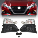 Set of 4 Front Turn Signal Lights & LED Fog Lamps for Nissan Altima (2019–2021)
