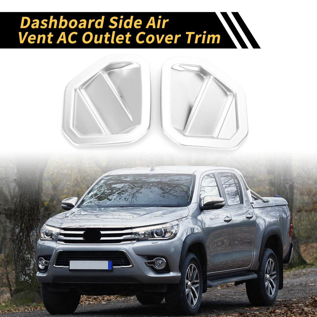 Set of 2 Dashboard Side Air Vent AC Outlet Cover Trim for Toyota Tundra (2022–2024)
