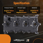 Engine Valve Cover with Gasket for Nissan Altima Sentra 2.5L (2007–2013) 13270JA00A