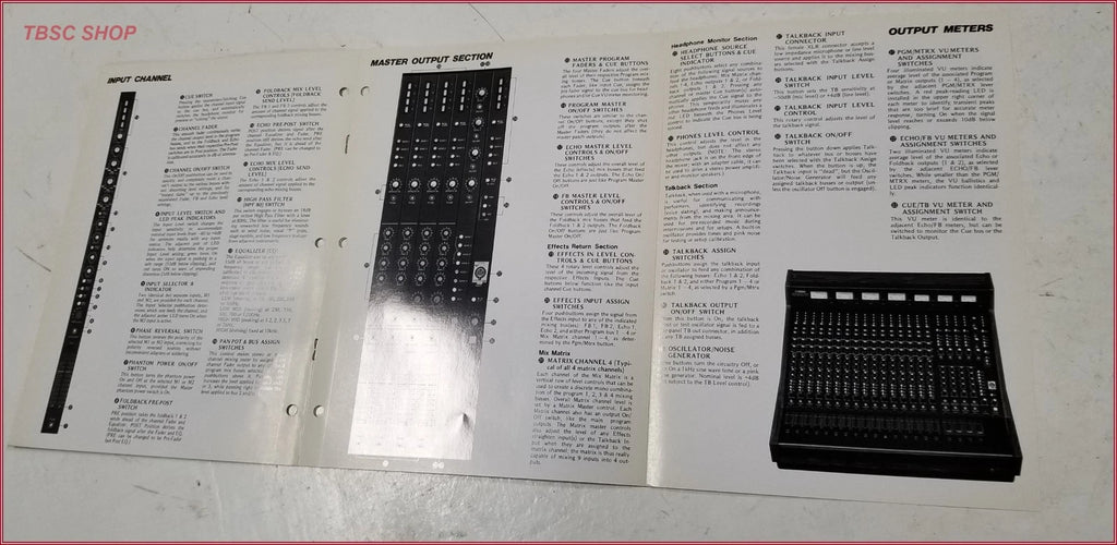 Yamaha M1516A Mixer Sales Brochure for Professional Sound Series