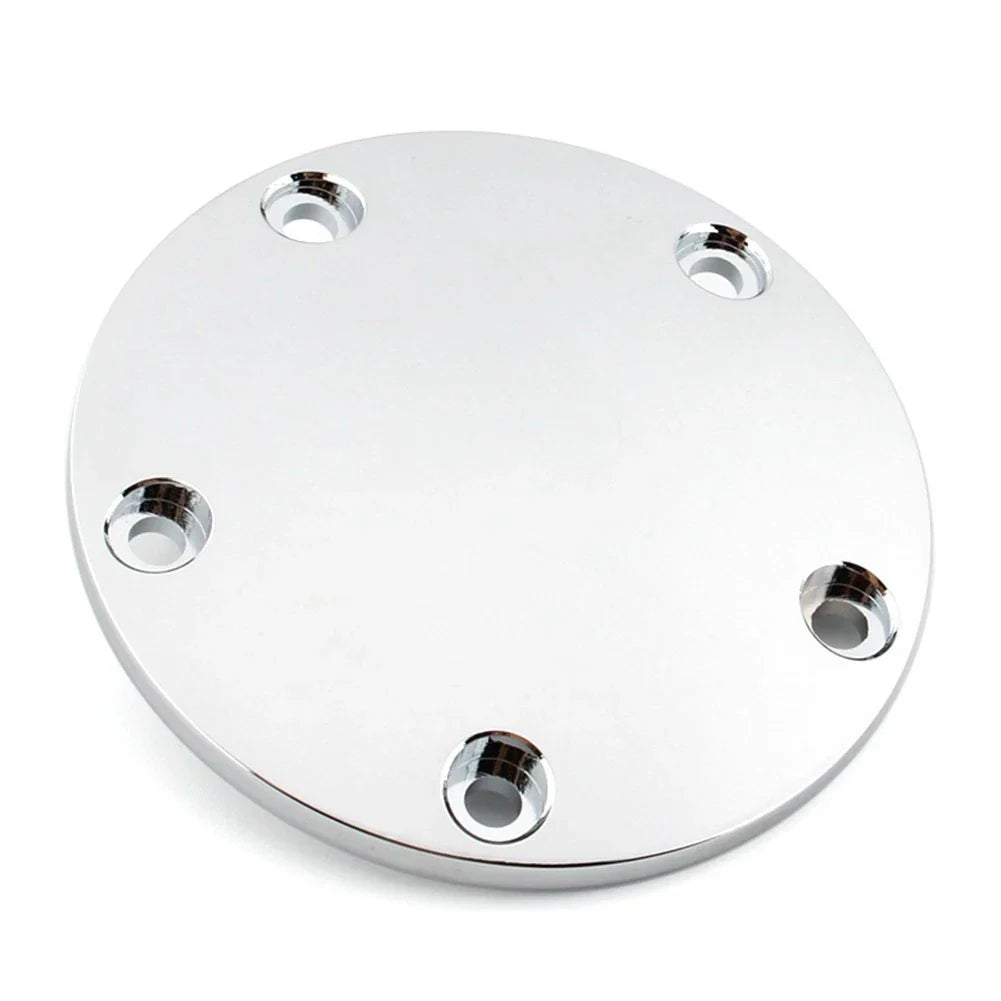 Silver Domed Timing Points Cover for Harley Twin Cam Softail Dyna Touring (99-17)