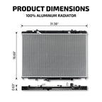 Radiator for Honda Pilot (2005–2008) & Acura MDX (2003–2006) CU2956