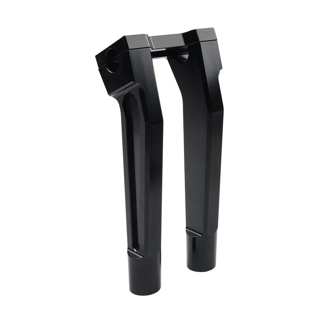 Black 10" Pullback Handlebar Risers Clamp for Harley 1" Handlebar