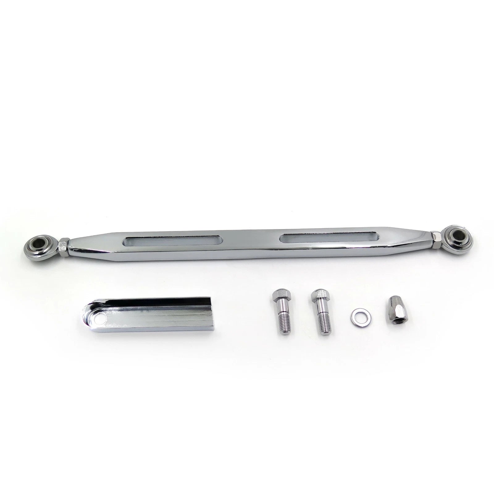 Black Slotted Flame Gear Shift Linkage for Harley Softail, Road King, Electra Glide