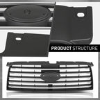 Front Bumper Upper Grille for Subaru Forester (2006–2008) Black & Silver
