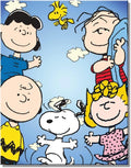 Peanuts Gang Tin Sign for Charlie Brown, Sally, Linus, Lucy (#2776)