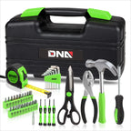 39-Piece Household Toolbox Set - Screwdriver, Hammer, Pliers, Utility Knife