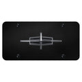 Chrome Logo on Black License Plate - Officially Licensed for Lincoln