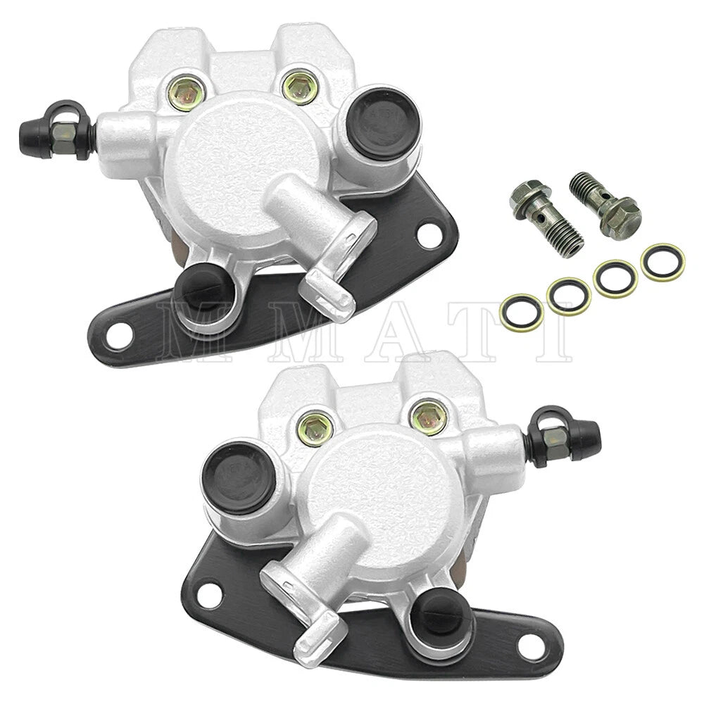 Front Left Right Brake Calipers & Pads for Kawasaki KFX400 KSF400 (2003–2006)
