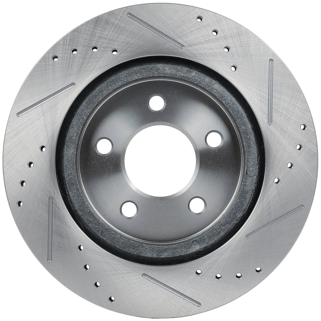 Rear Drilled Slotted Brake Rotors for Ford Mustang (2005–2014)