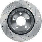 Rear Drilled Slotted Brake Rotors for Ford Mustang (2005–2014)