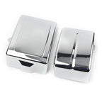 Chrome Battery Side Covers for Harley Dyna Fat Bob Super Glide (2006-2017)