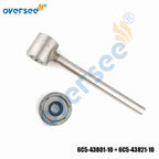 Set of 2 Rods + Cap for Yamaha Outboard 4T F 50-60HP (6C5-43801-10, 6C5-43821)