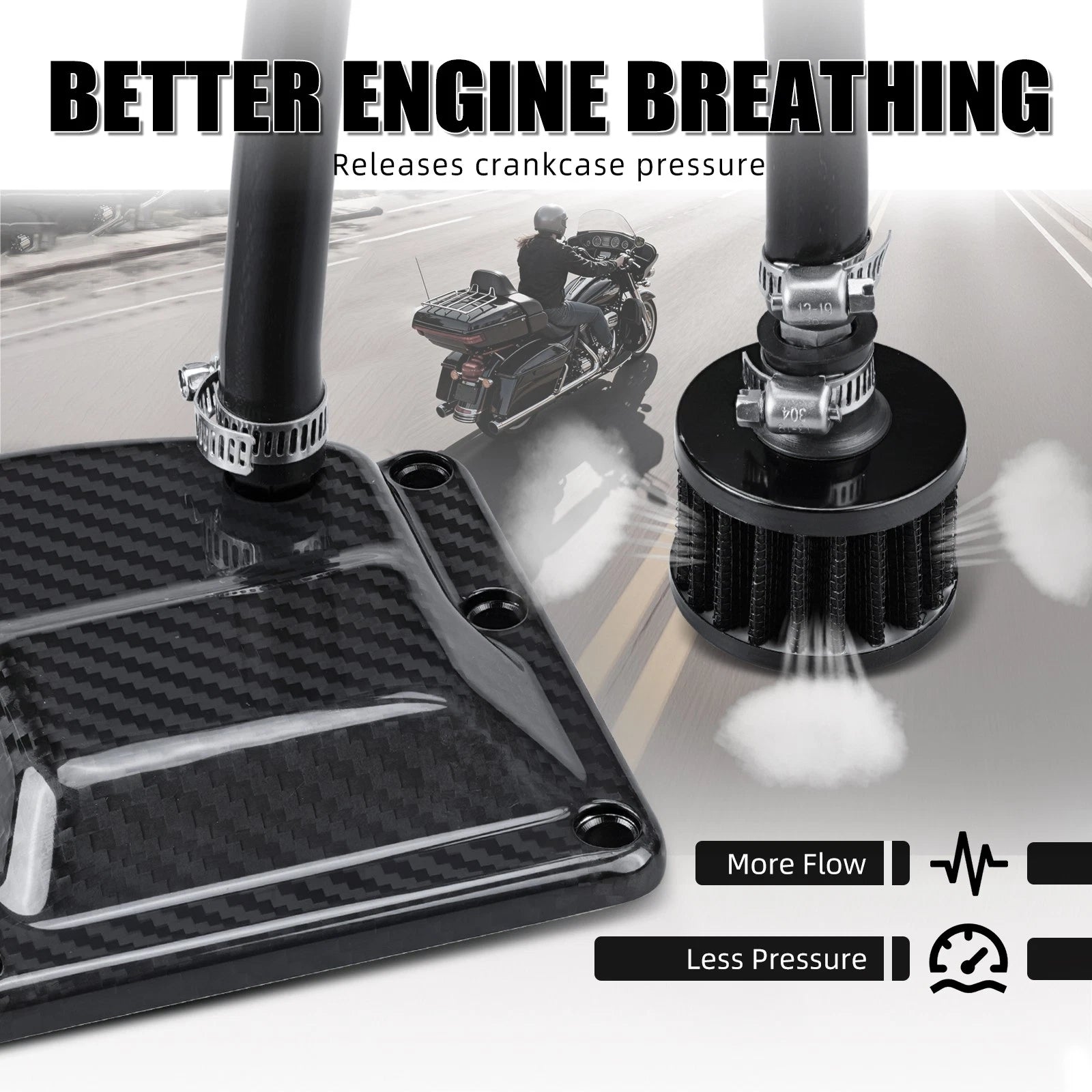 Vented Transmission Top Cover for Harley Street Bob FXBB 107 (2018–2020), FXBBS 114 (2021)