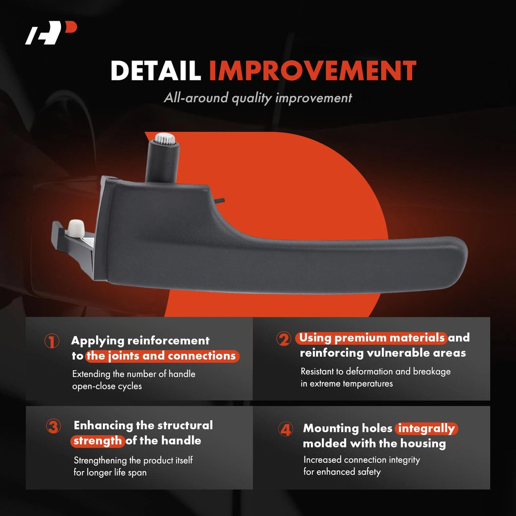Left Gray Interior Door Handle for Jeep Liberty (2008-2012)