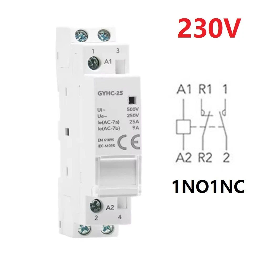 GYHC-25 230V 25A 2P AC Contactor for Household Circuit Control (N/A)