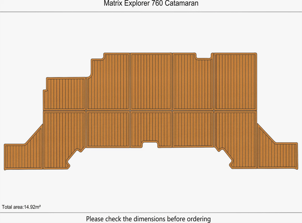 EVA Pads Flooring Mat for Matrix Explorer 760 Catamaran