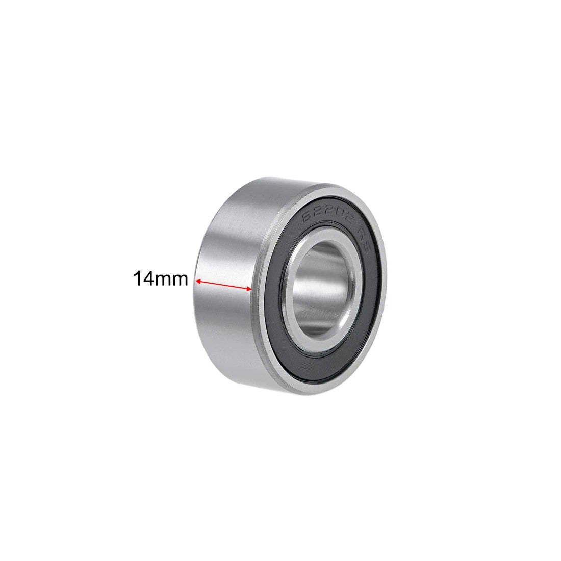 Set of 2 Ball Bearings 15x35x14mm Double Sealed Chrome Steel for Various Models