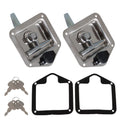 2X Trailer Door Latch T-Handle Lock for Camper RV Truck