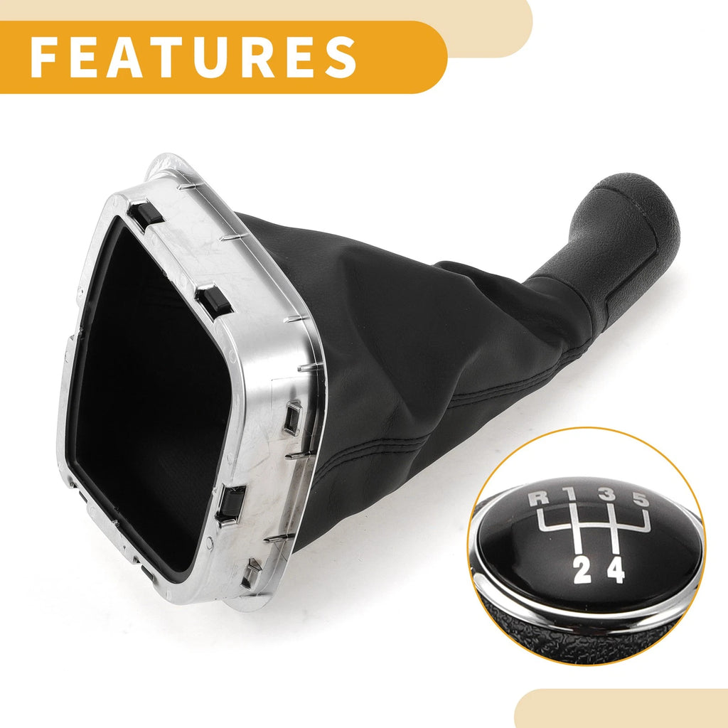 5 Speed Gear Shifter Knob with Cover for VW Polo (2010–2013)