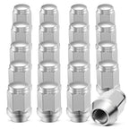 Bulge Acorn Chrome Lug Nuts for Chevy GMC K10 K2 (7/16x20) (Closed End)