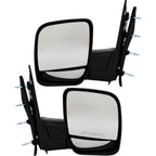 Set of 2 Manual Folding Mirrors for Ford E-250 (2003–2004)