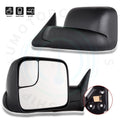 2X Flip Up Manual Tow Mirrors for Dodge Ram 1500 2500 3500 (1994–2001)