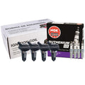 Set of 4 Ignition Coils & Spark Plugs for Chevy GMC (Hitachi, NGK)