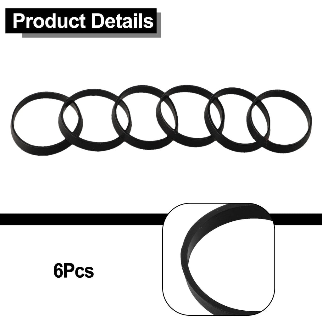 Set of 6 Rubber Washers for Plumbing Sink Pipe Fittings