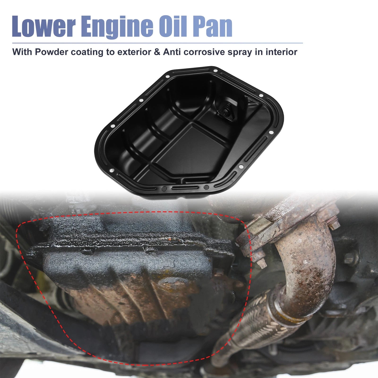 Engine Oil Pan Replacement No. 2151037111 for Hyundai Santa Fe (2001–2006)