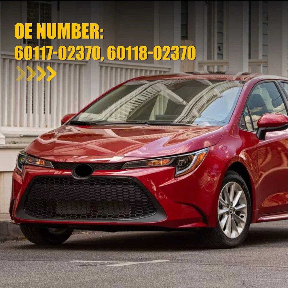 2pcs Side Mirror Fender Corner Triangle Cover Trim for Toyota Corolla (2019–2021)