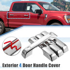 Set of 4 Door Handle Trim Covers for Ford F150 (2021–2022) Silver Tone