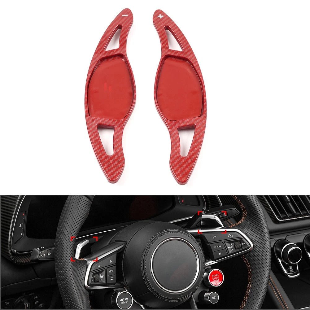 Steering Wheel Shift Paddle Extensions for Audi R8 RS3 RS4 RS5 RS6 RS7 TT (2007–2023)