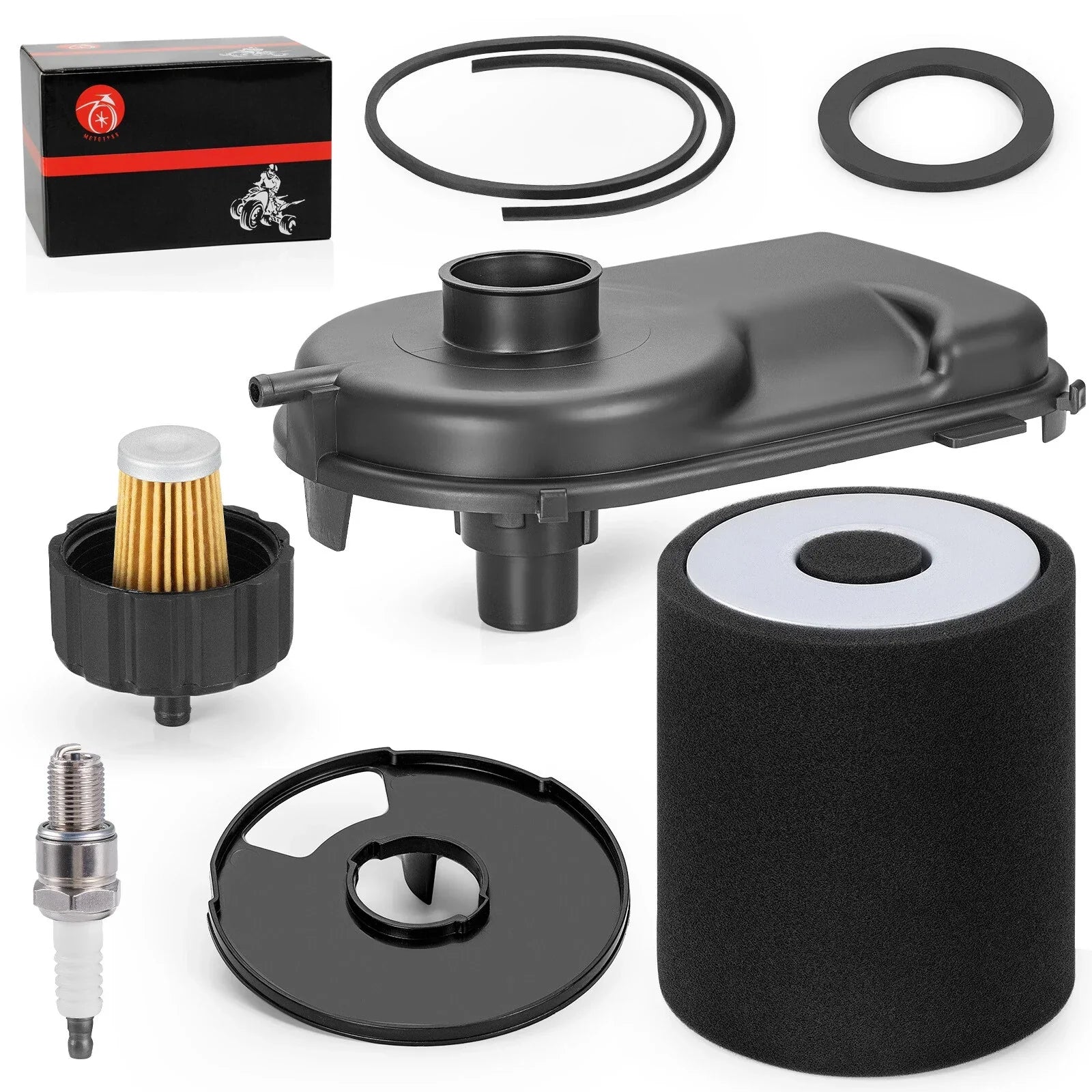 Air Filter + Cap + Fuel Filter w/Seal for Yamaha Golf Cart G2–G11 (1990–2004)