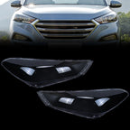 Set of 2 Headlight Lens Covers for Hyundai Tucson (2015–2018)