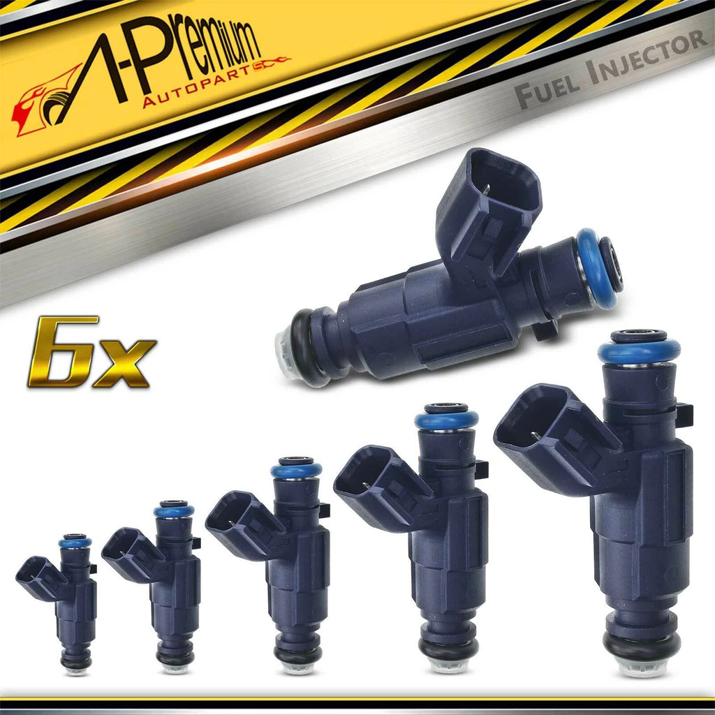 Set of 6 Fuel Injectors for Chevrolet Equinox (2008–2009) Malibu (2008–2012) Cadillac SRX