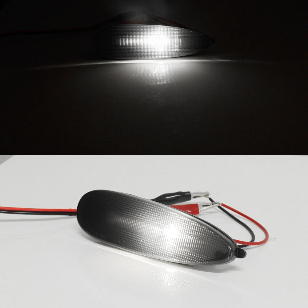 Smoked White LED Front Bumper Side Marker Lights for Pontiac GTO (2004–2006)