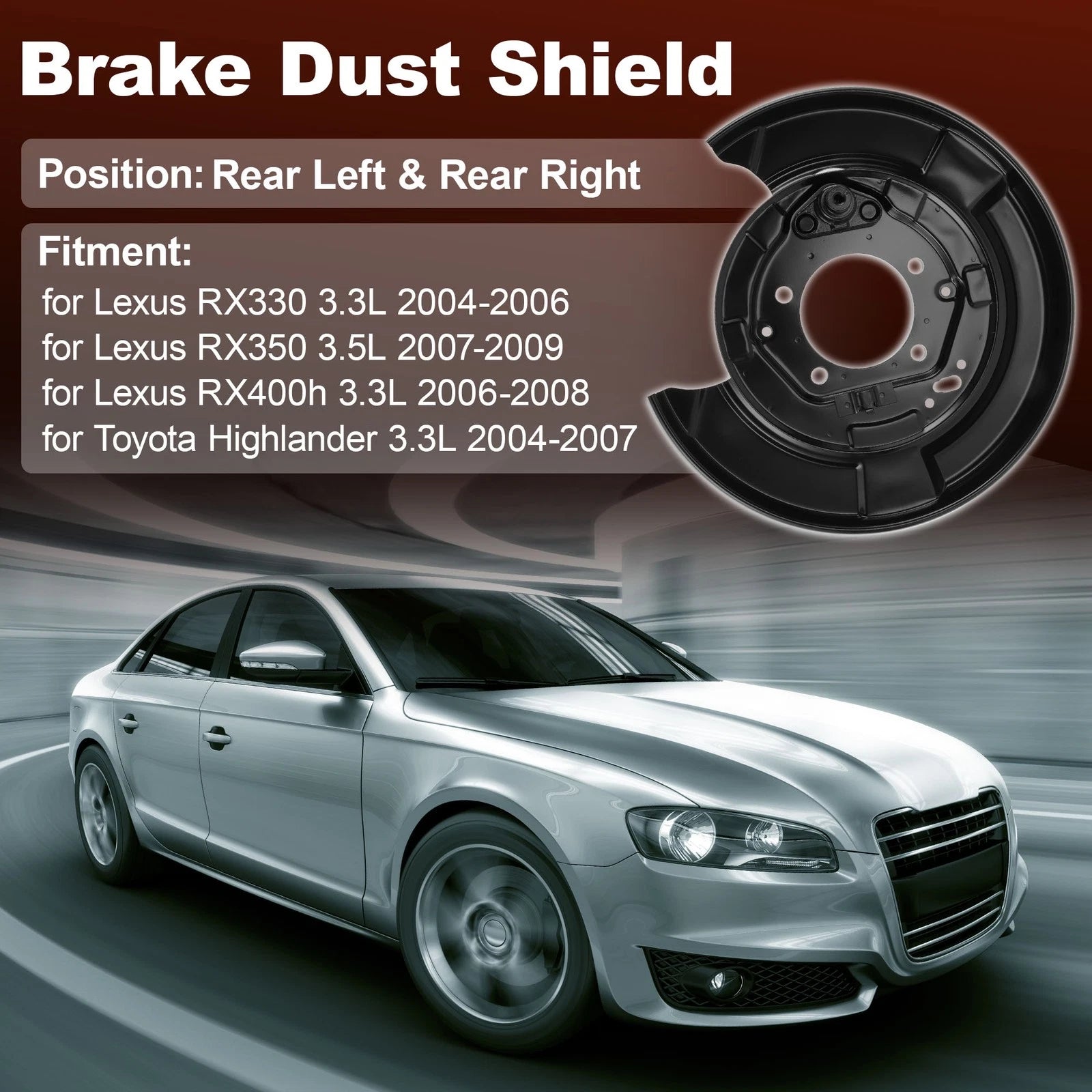 Wheel Brake Dust Shield for Lexus RX330 (2004–2006) No.4650348020