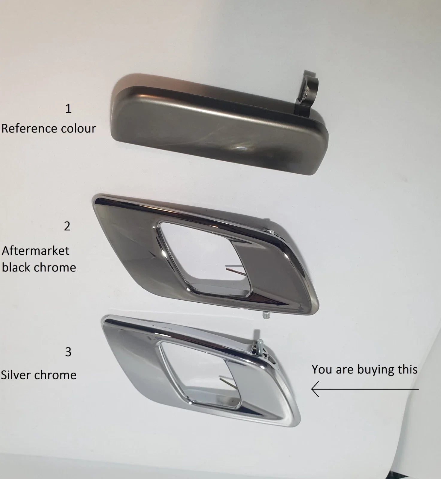 2pc Front Left & Right Inner Door Handle for Ford Ranger PX BT50 (2011–2021)