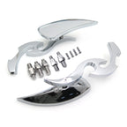 Chrome Burning Fury Blade Running Mirror for Honda Kawasaki Suzuki (All)