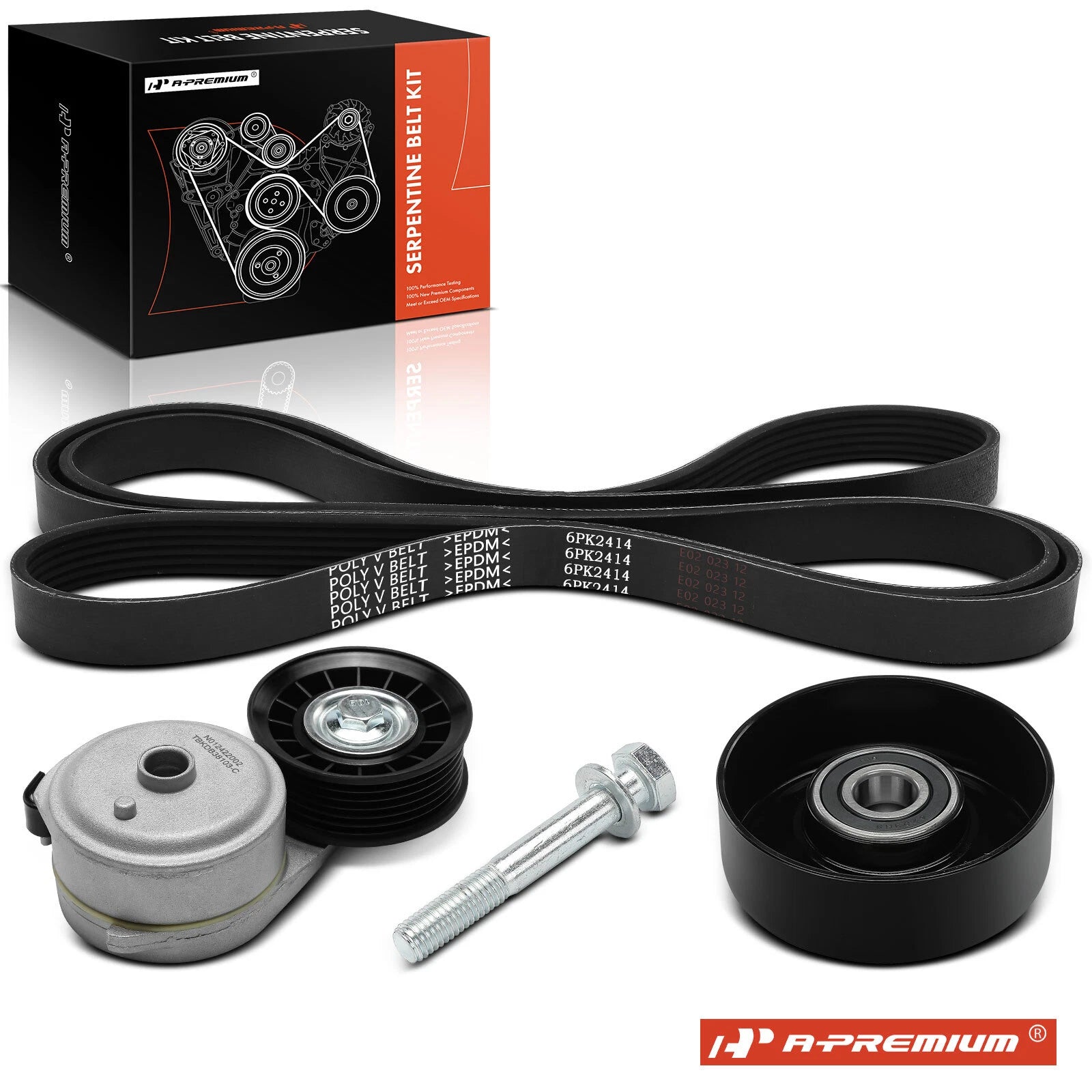 3X Serpentine Belt Drive Component Kit for Chevrolet Silverado 1500 (2007–2018)