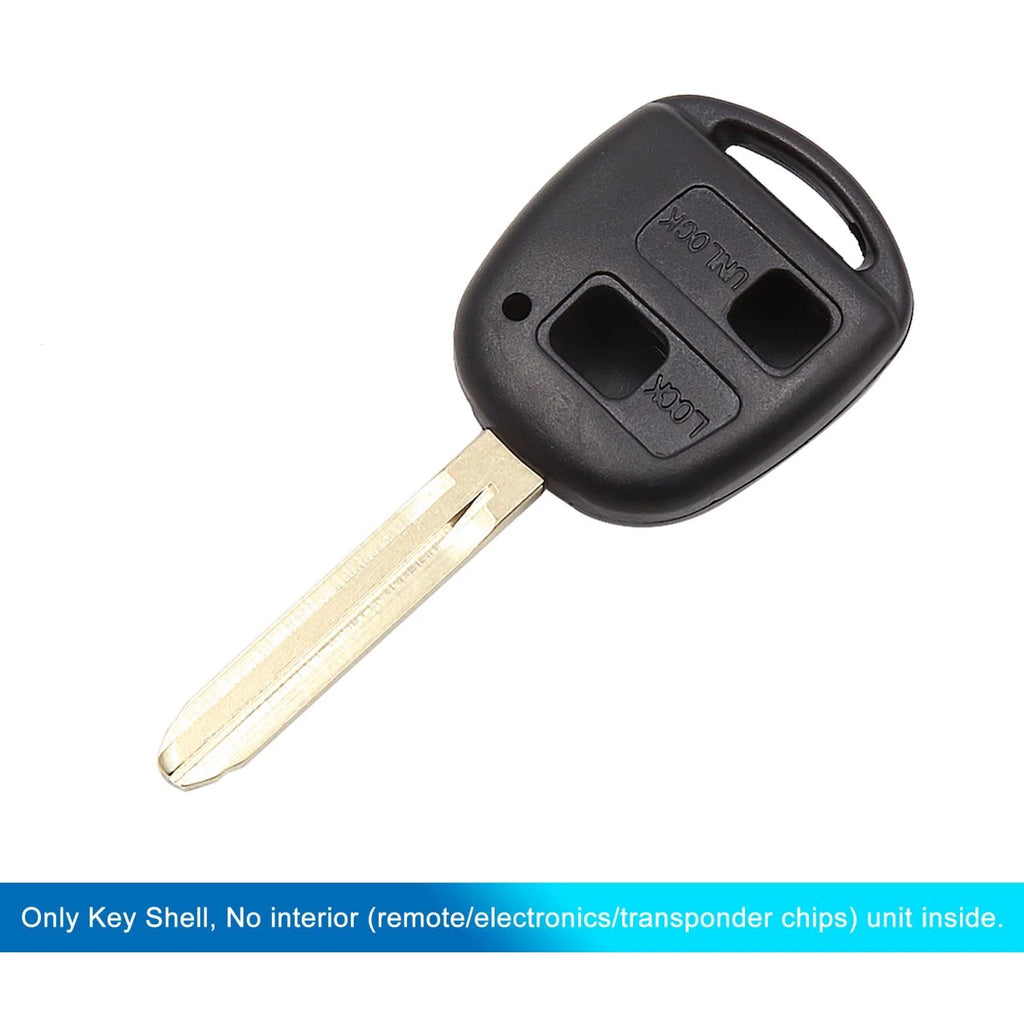 Key Fob Shell Case for Toyota Corolla Camry RAV4 (2000–2023) 2 Button