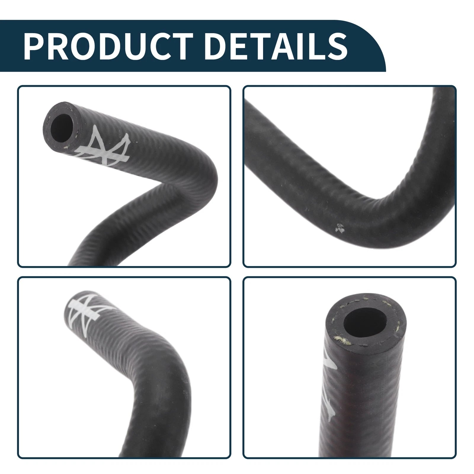 Radiator Hose Coolant Tube for Audi A4 (1995–2000) Rubber Black