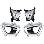 Set of 4 Fog Light Bezels for Kia Sorento (2016â2018)